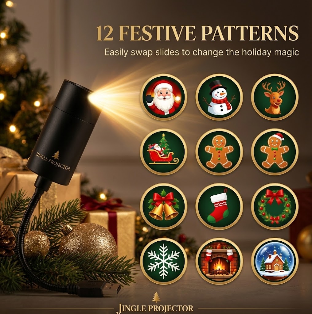 JingleProjector HolidayGlow Projector